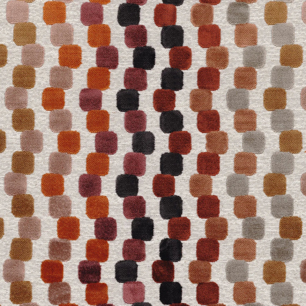 Casamance Orphisme – Bordeaux / Tangerine – 48300424