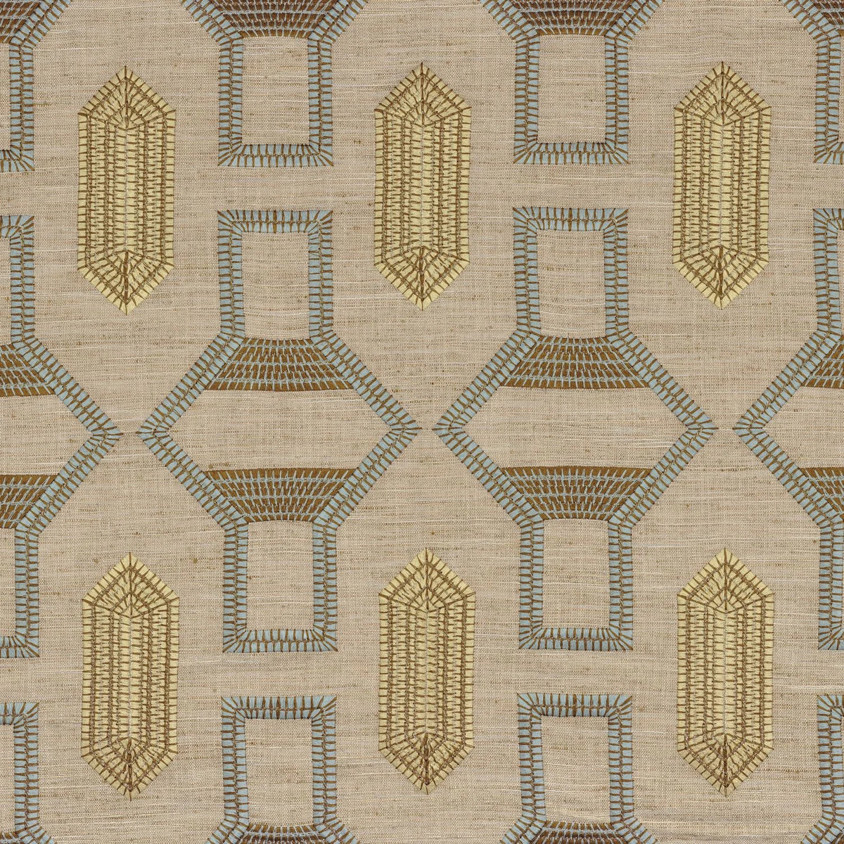 Casamance Tali – Bleu Glacier / Jaune Beurre – 83440123
