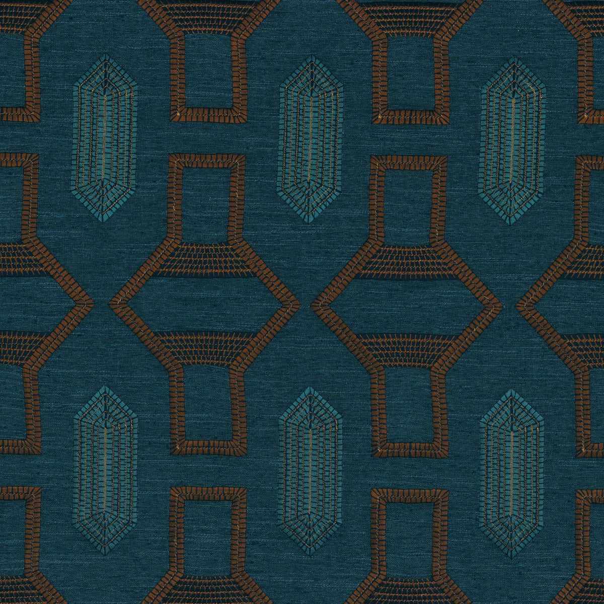 Casamance Tali – Cognac / Bleu Sarcelle – 83440450