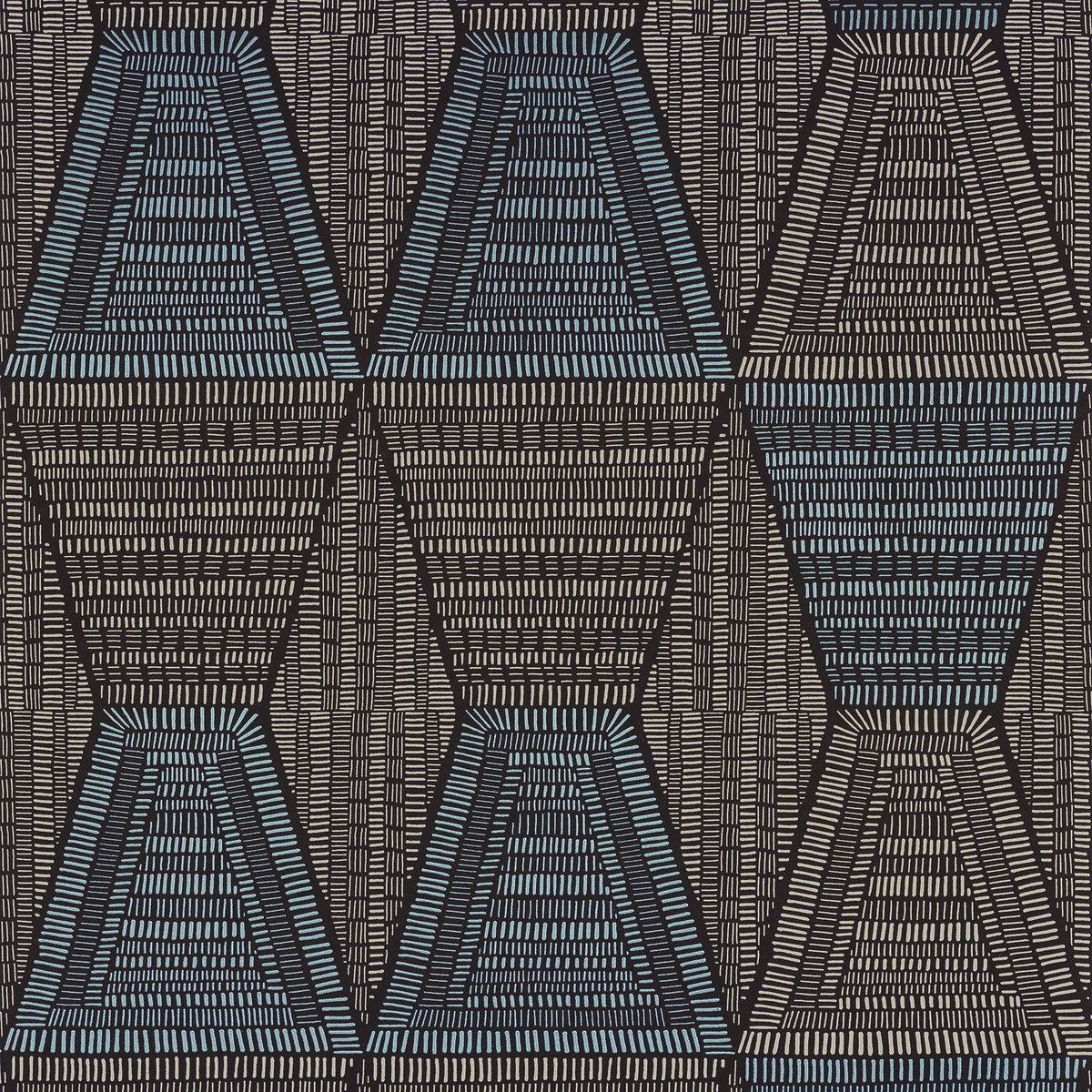 Casamance Daia Tapete Noir / Givré – 75274588