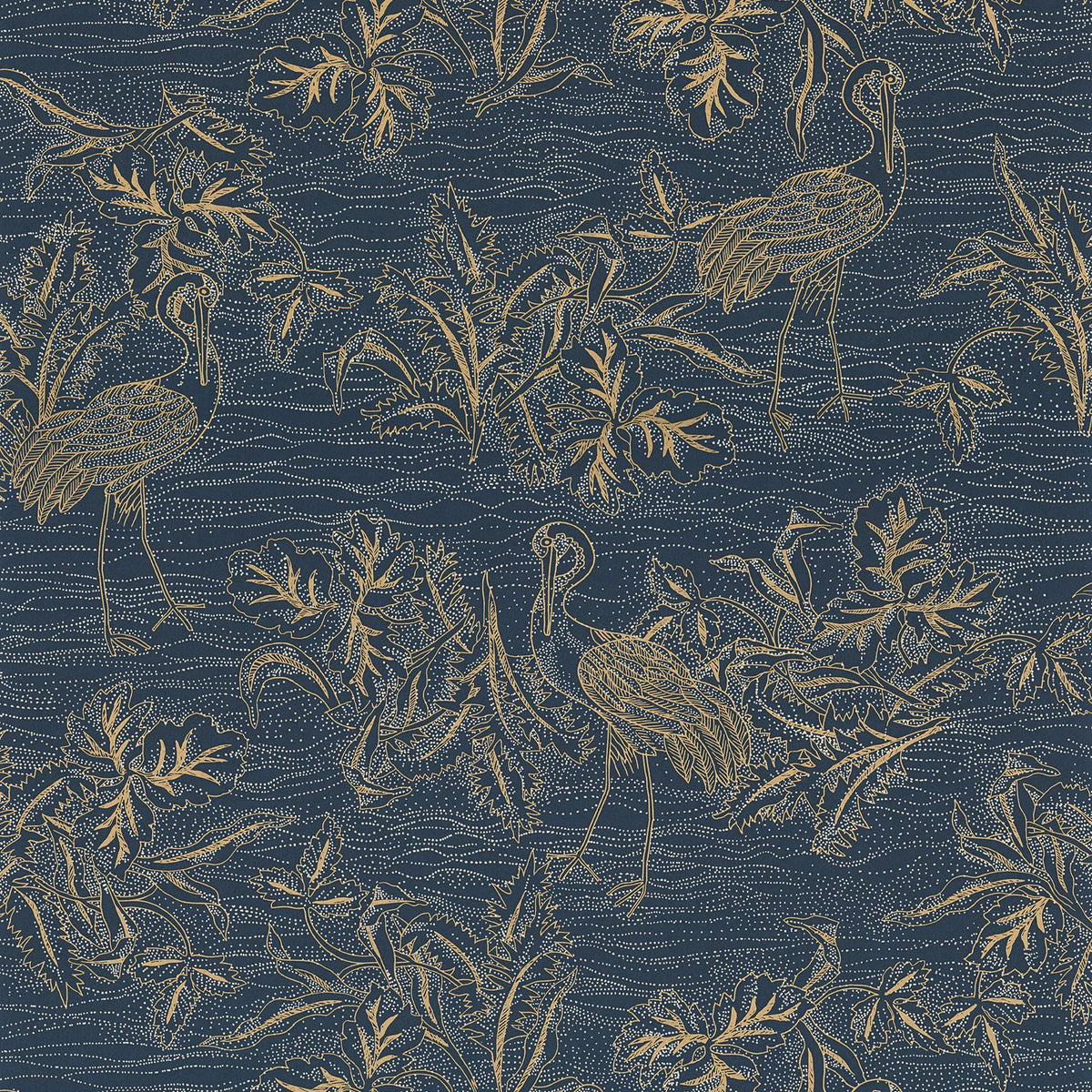 Casamance Mirador Tapete Marine / Doré – 75891834