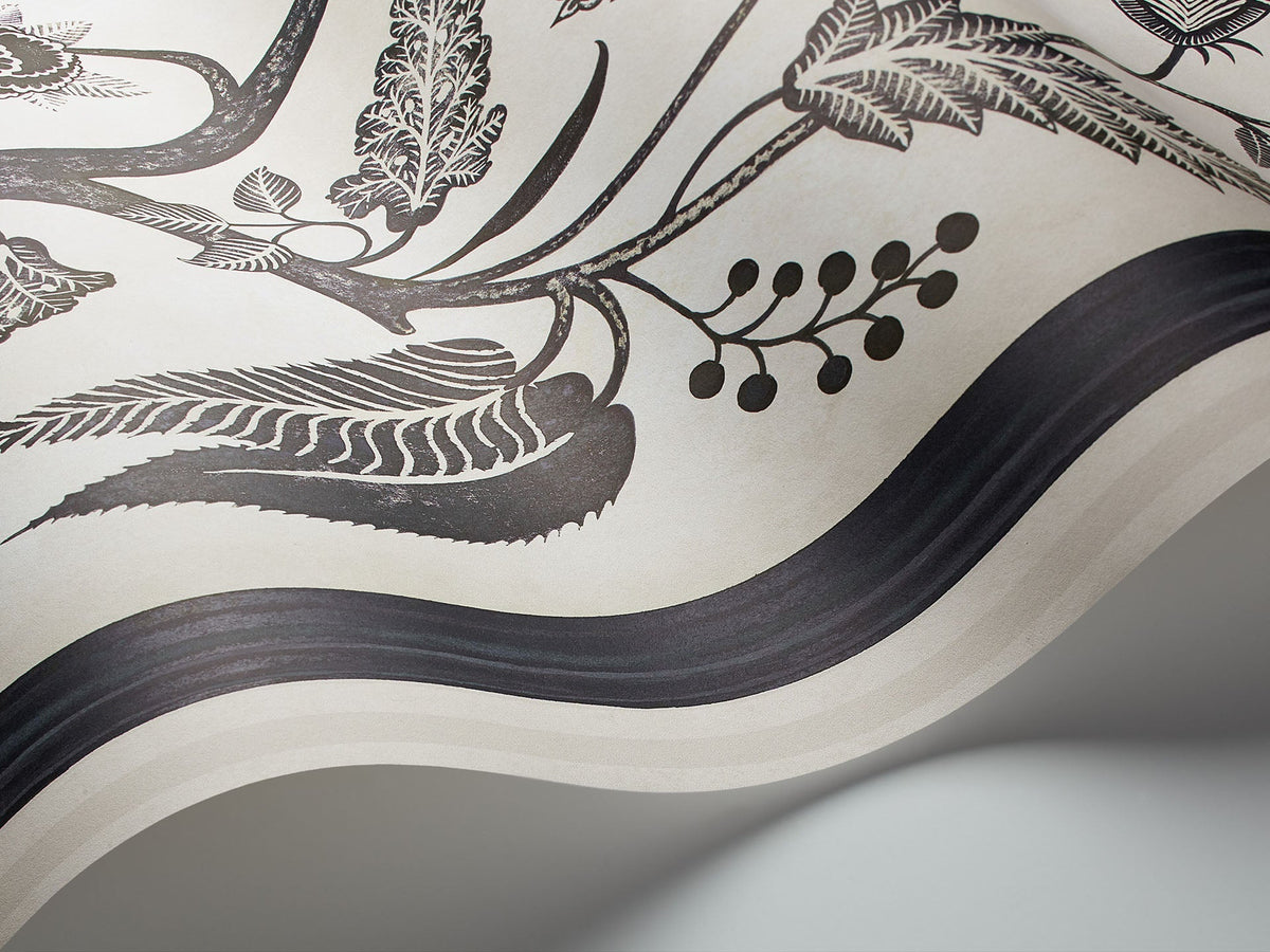 Cole & Son Trees of Eden PARADISE – Charcoal & Parchment (113/14042), Detailansicht