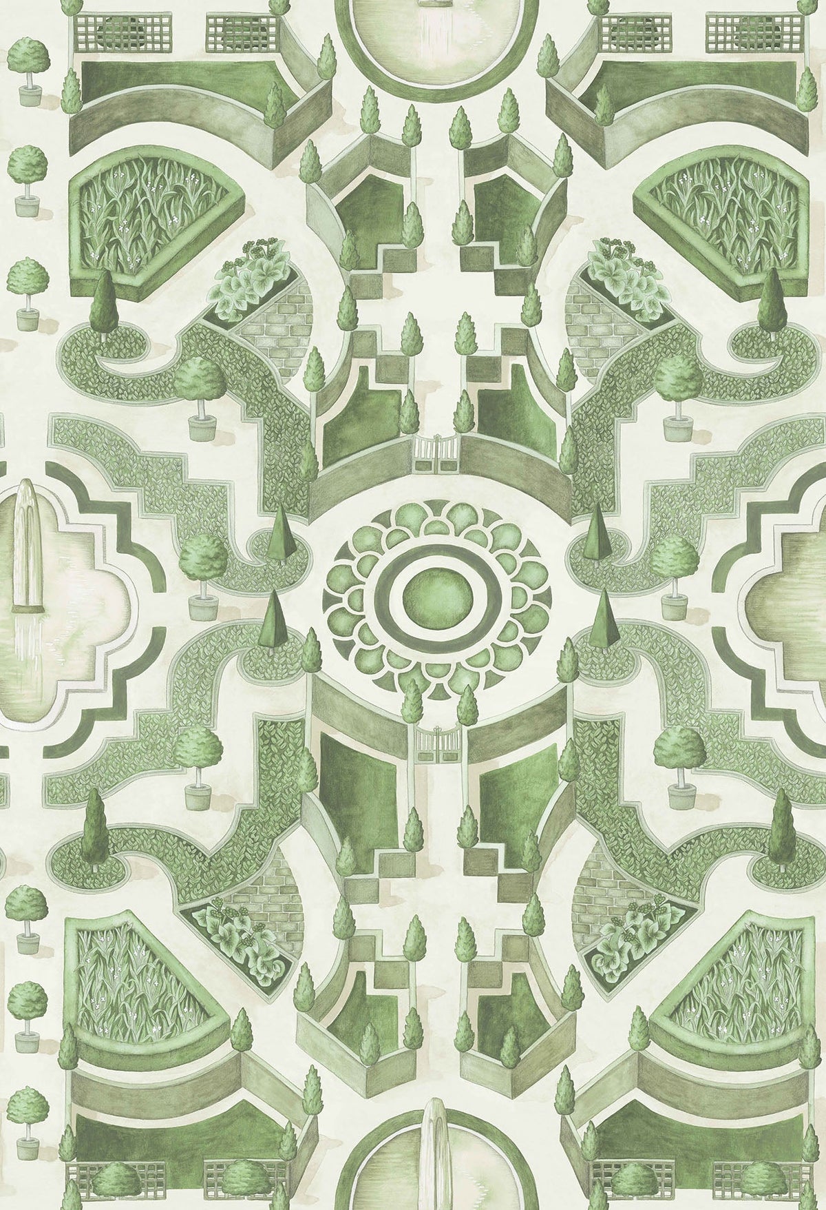 Cole & Son Topiary Olive Green 115/2005 – Muster