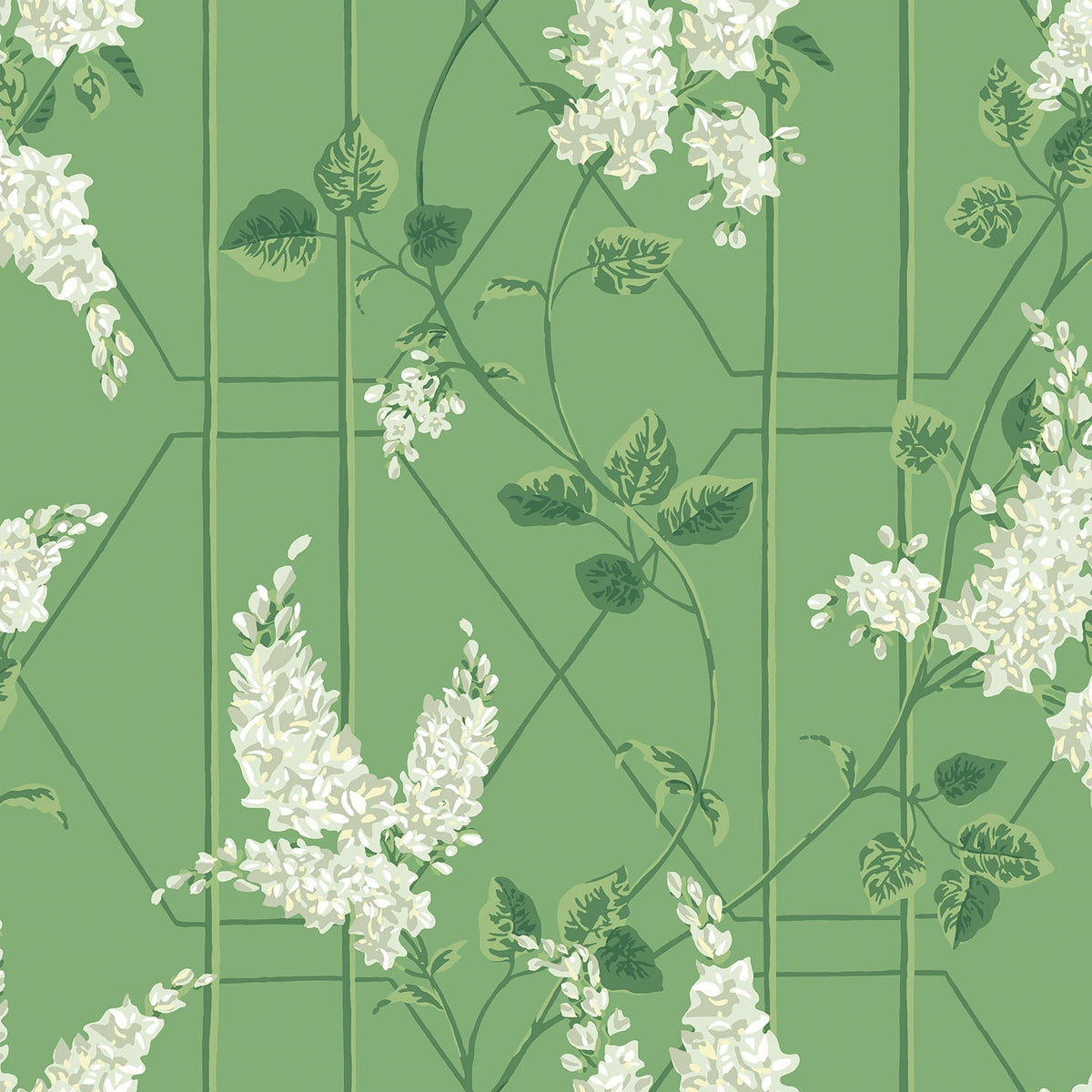 Cole & Son Wisteria Sage on Leaf Green 115/5016 – Muster