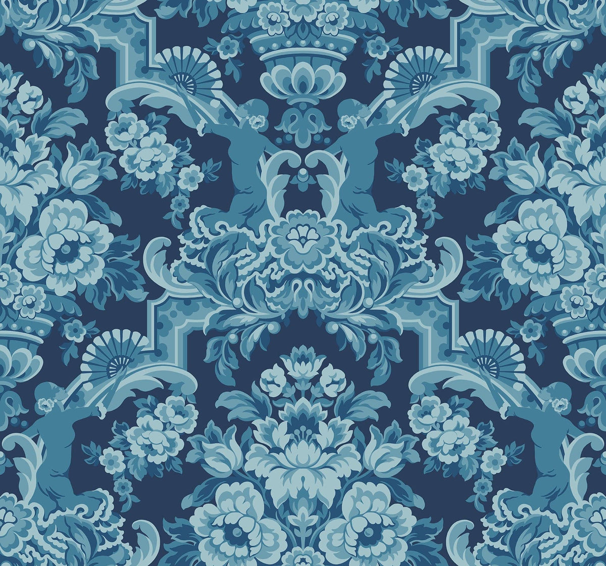 Cole & Son Lola China Blue on Midnight 117/13041 – Muster