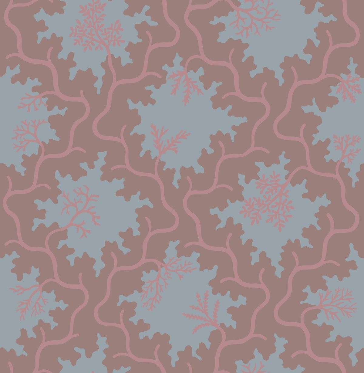 Cole & Son Moss Trellis Steel and Rose 128/4019 – Muster
