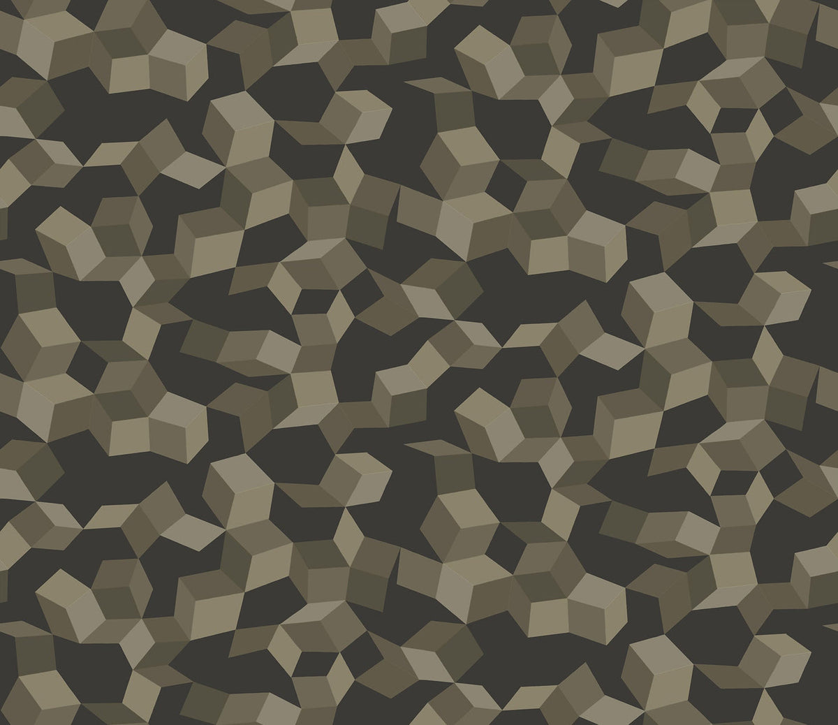 Cole & Son Ingot Tapete Metallic Silvers on Charcoal (107/5026)