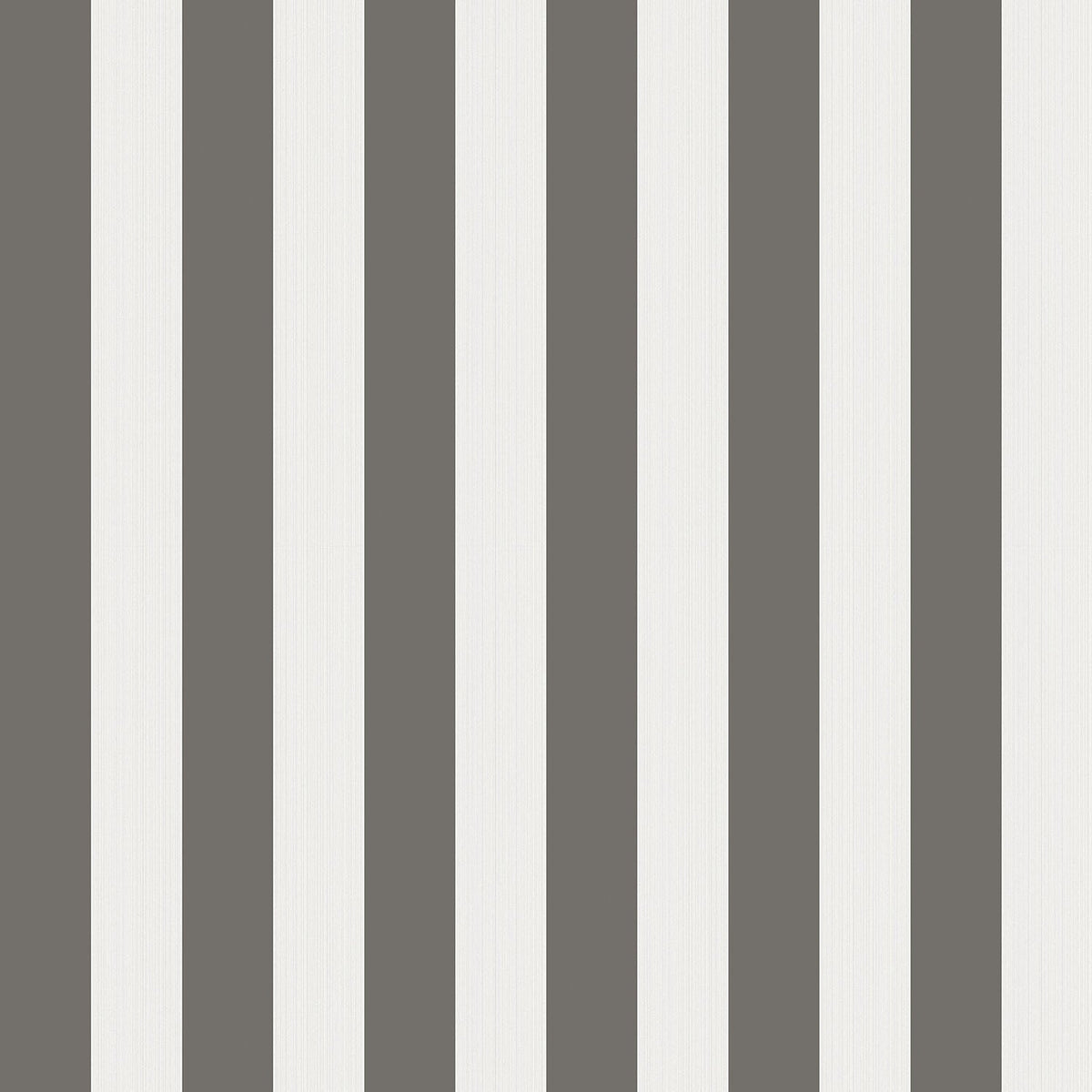 Cole & Son Regatta Stripe Tapete – Soot & Snow (110/3016), Musteransicht