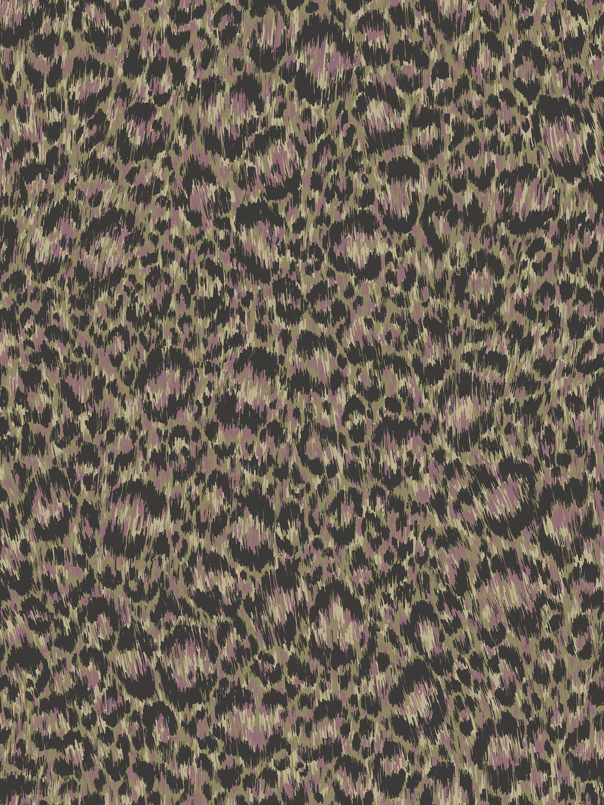 Cole & Son Hand-Painted Leopard – Moss & Mauve (130/4011)