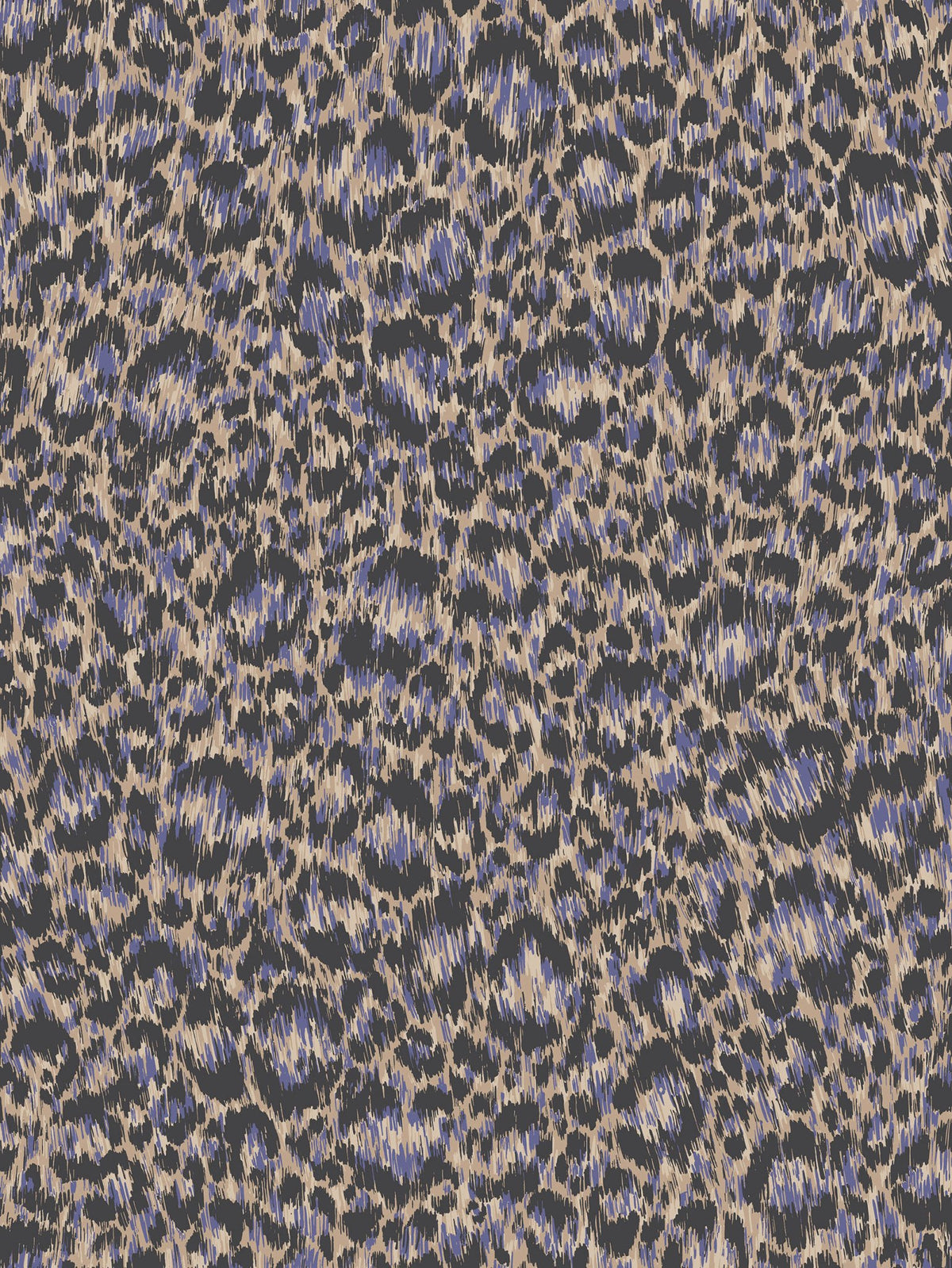 Cole & Son Hand-Painted Leopard – Sand & Violet (130/4012)