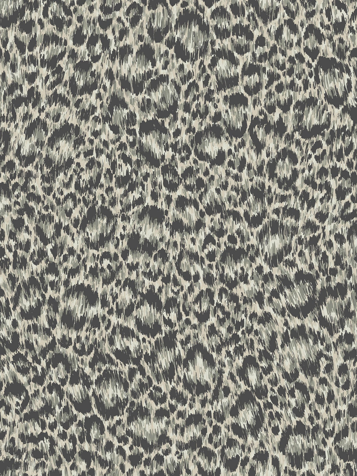 Cole & Son Hand-Painted Leopard – Grey & Metallic Silver (130/4013)