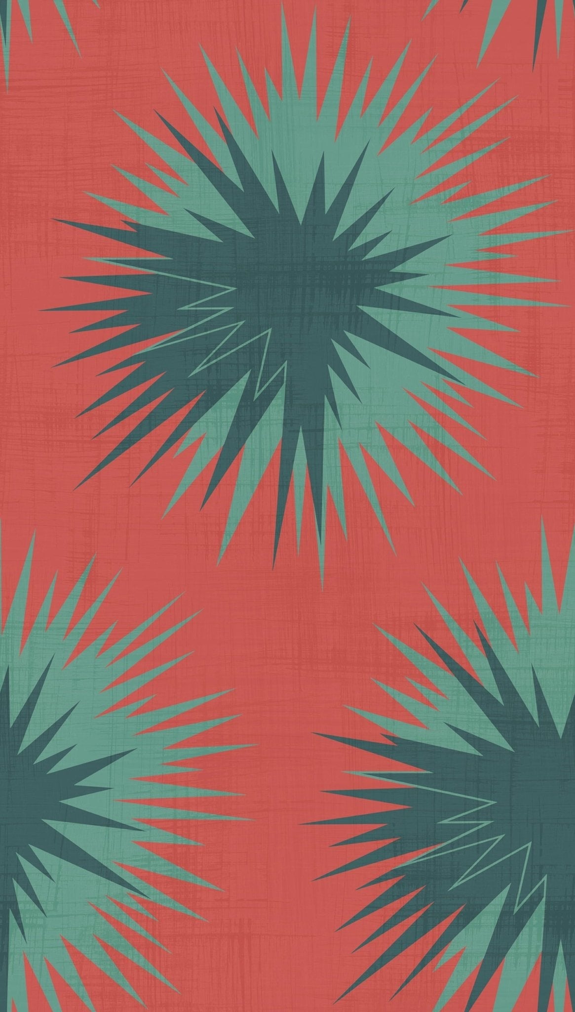 Cole & Son Soft Thistle – Blood Orange & Viridian (130/7025)
