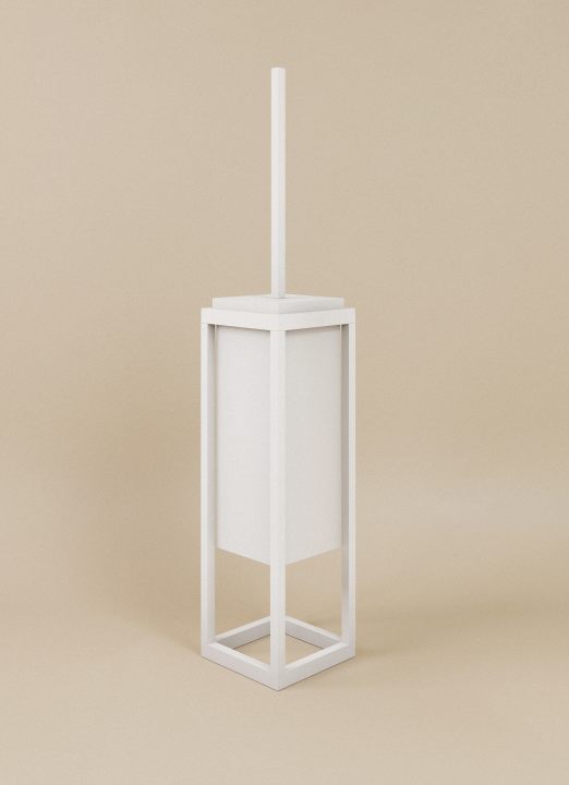 Cosmic The Grid Boden-/Wand-Toilettenbürstenhalter – Weiss matt · WJC268A0000065