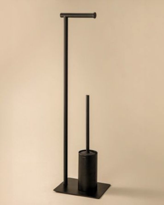 Cosmic Essentials Stand-Toilettenbürstenhalter mit Rollenhalter – Schwarz matt · WJC292A0097036