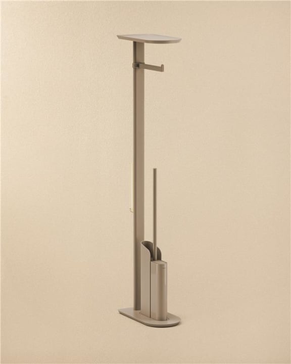 Cosmic Flat Stand-Toilettenbürstenhalter mit Rollenhalter – Sand · WJC512A0097090