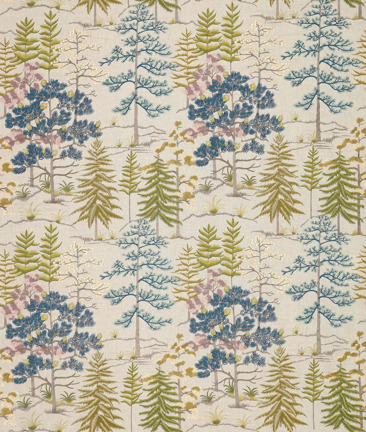 Osborne & Little Vana – Stoff – F8020-02 – Aqua / Heather