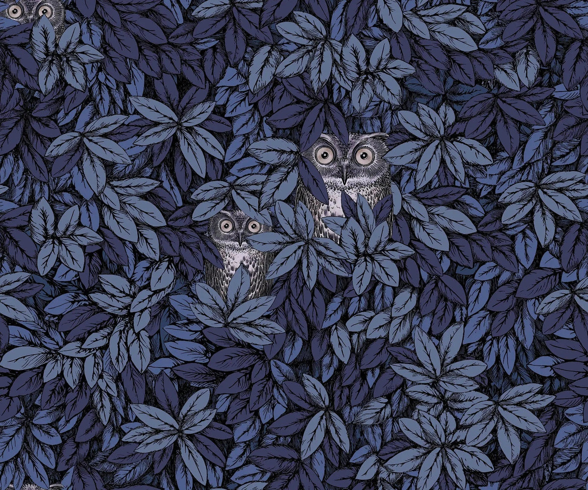 Cole & Son Fornasetti Foglie e Civette Midnight – Tapete