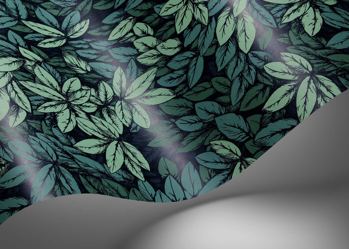Cole & Son Fornasetti Foglie e Civette Viridian – Raumansicht