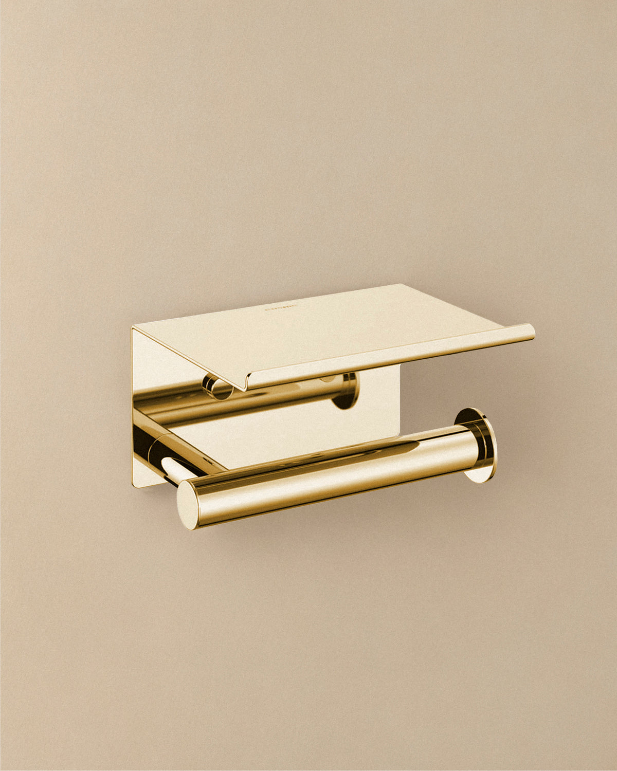 Cosmic Architect S+ Rollenhalter mit Deckel – Gold glänzend PVD