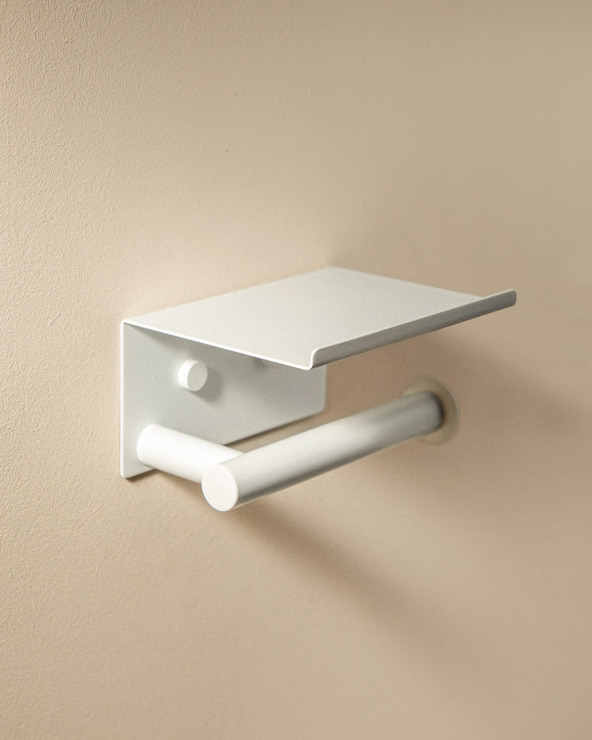 Cosmic Architect S+ Rollenhalter mit Deckel – Weiß matt
