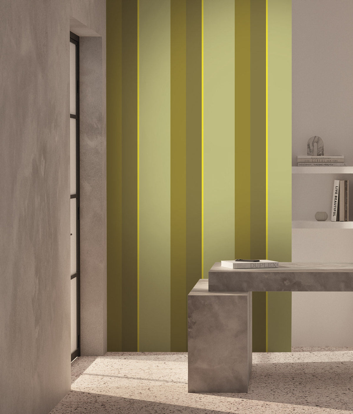 KEK Amsterdam Bold Stripes FU-008 Streifentapete im Raum