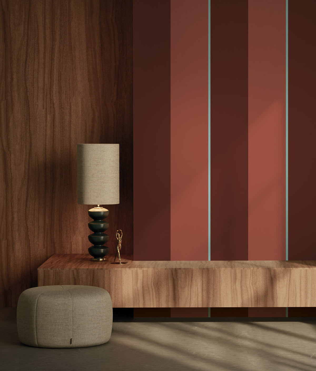 KEK Amsterdam Bold Stripes FU-011 Tapete Wohnbeispiel