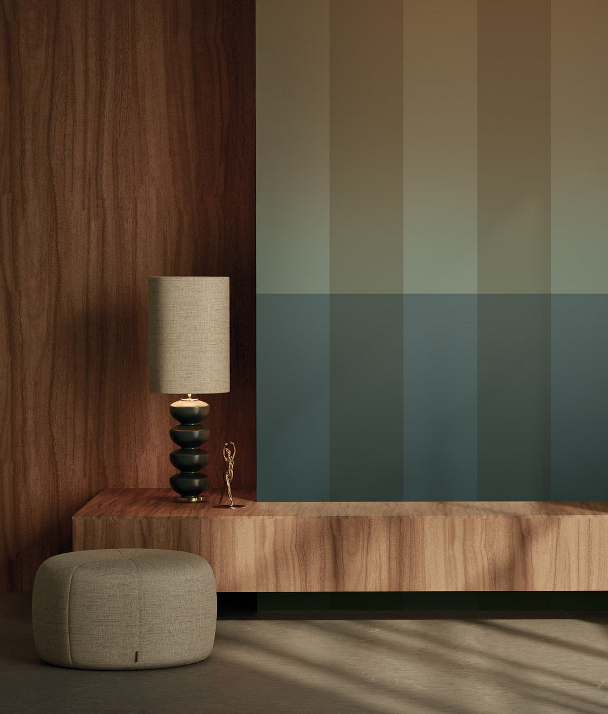 KEK Amsterdam Gradient Stripes FU-016 Streifentapete im Raum