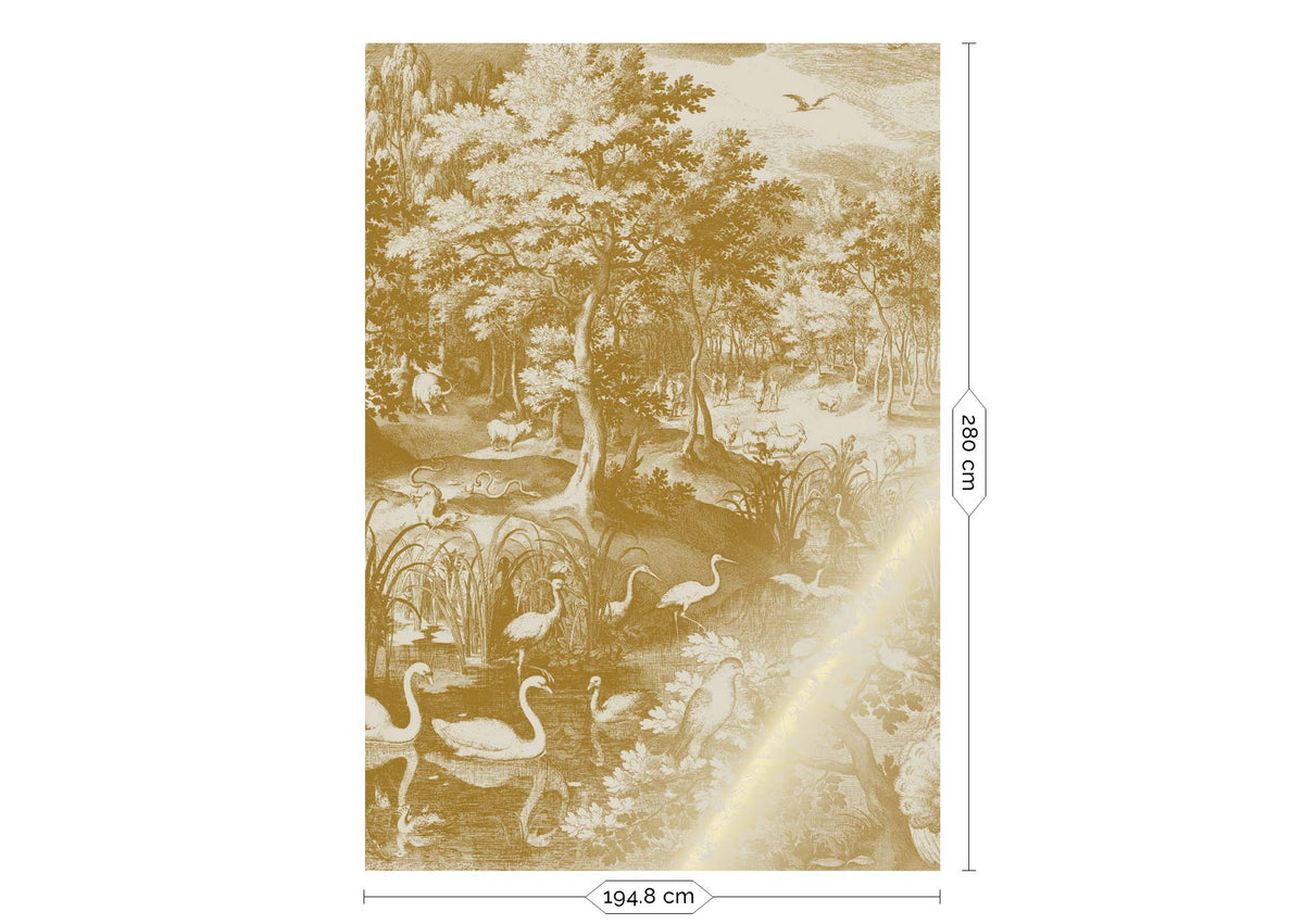 KEK Amsterdam Engraved Landscapes Gold Sand – Produktansicht