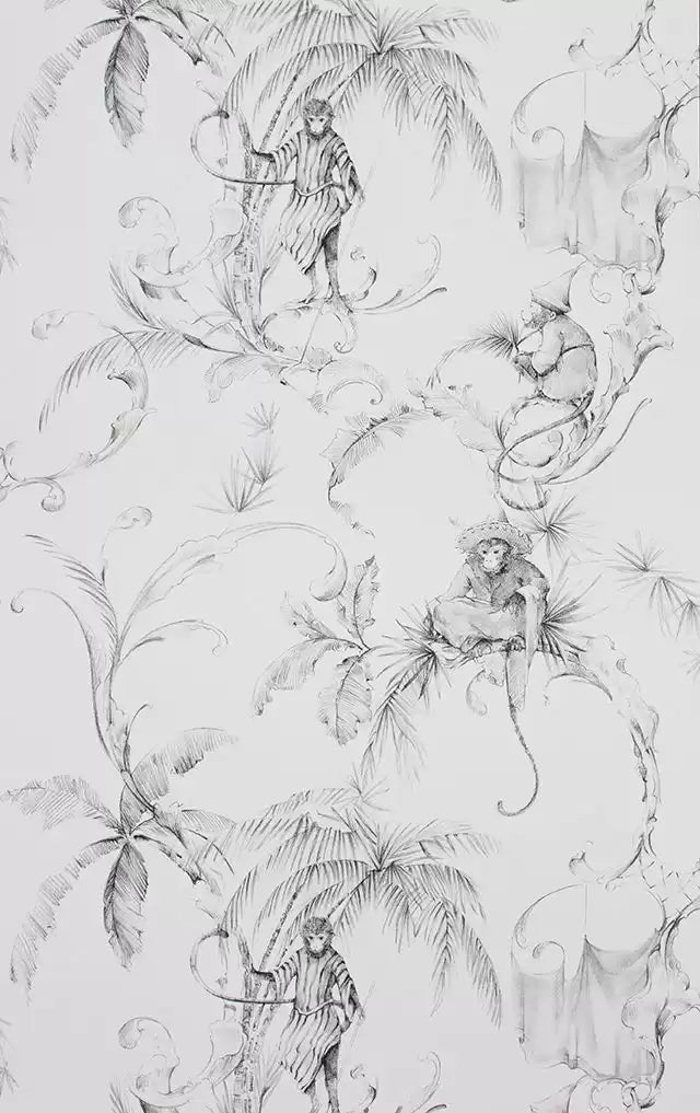 Nina Campbell Barbary Toile Tapete – Originalmuster NCW4205-05