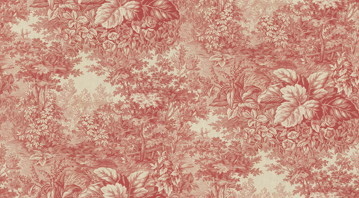 Sandberg Forest Toile Red S10401 – Tapetenmuster