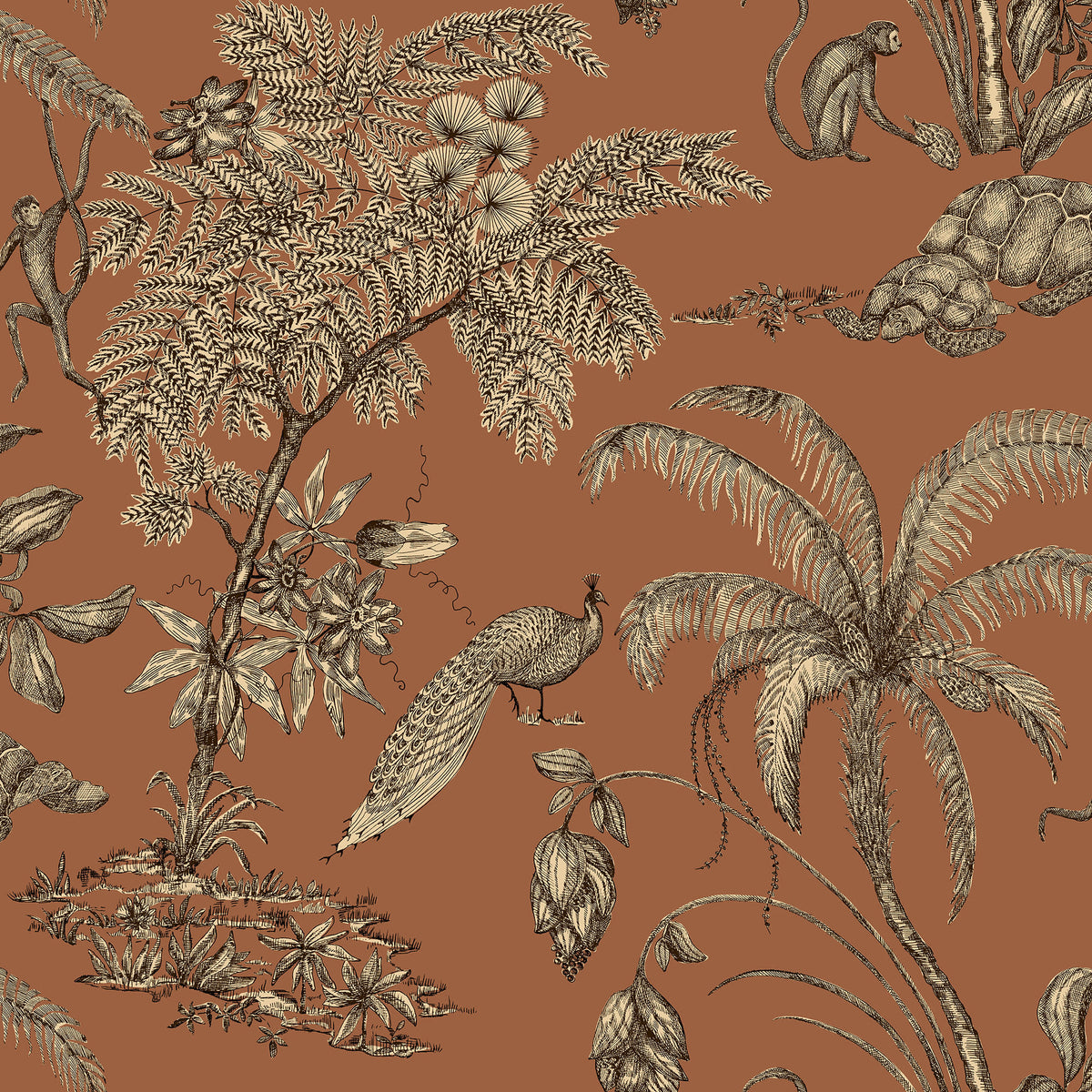Sandberg Moa Terracotta S10432 – Tapetenmuster