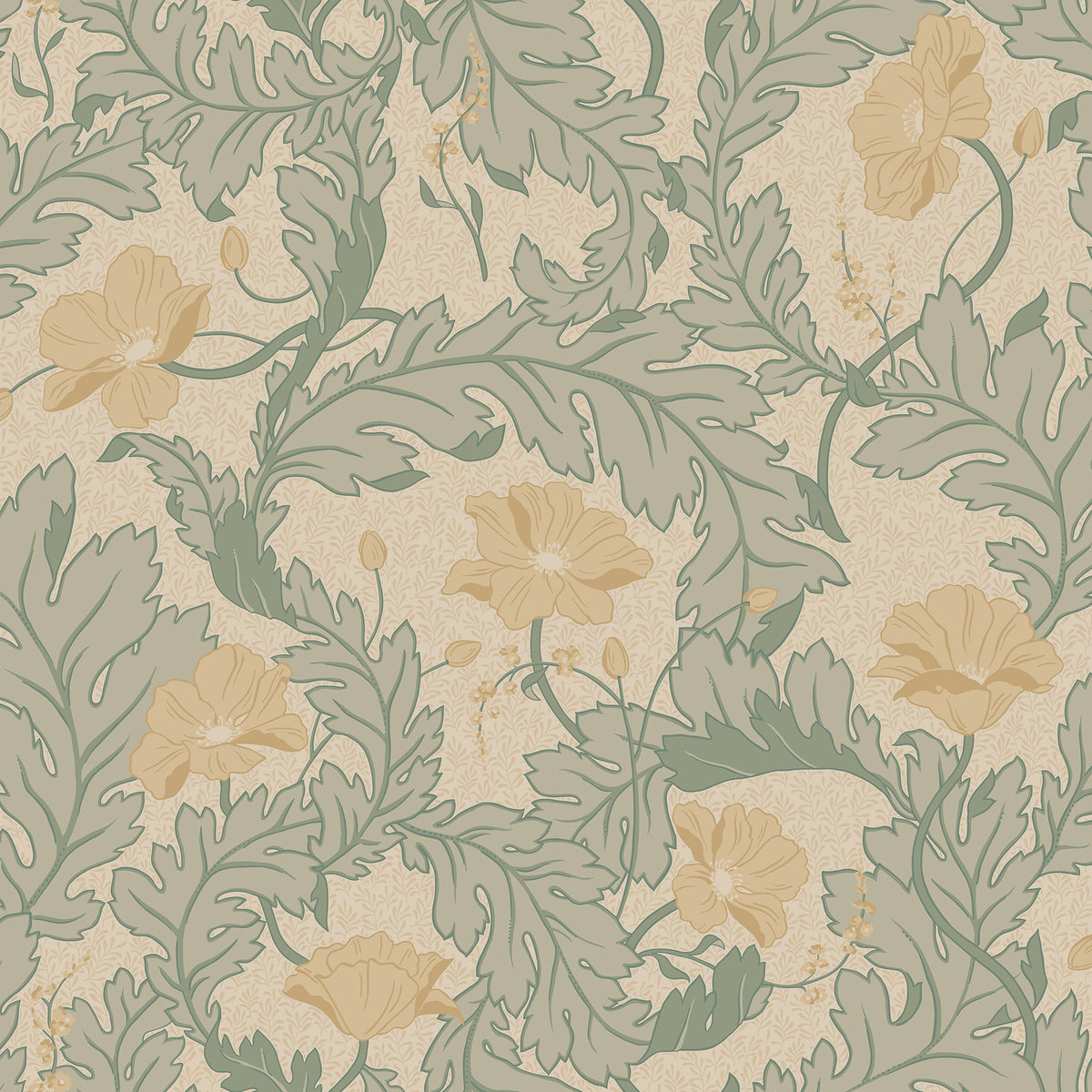 Sandberg Charlotta Yellow S10560 – Tapetenmuster