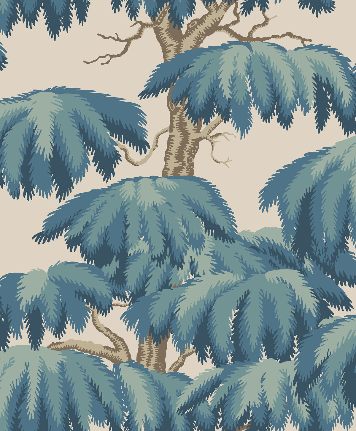 Sandberg Alba Teal S10838 – Tapetenmuster
