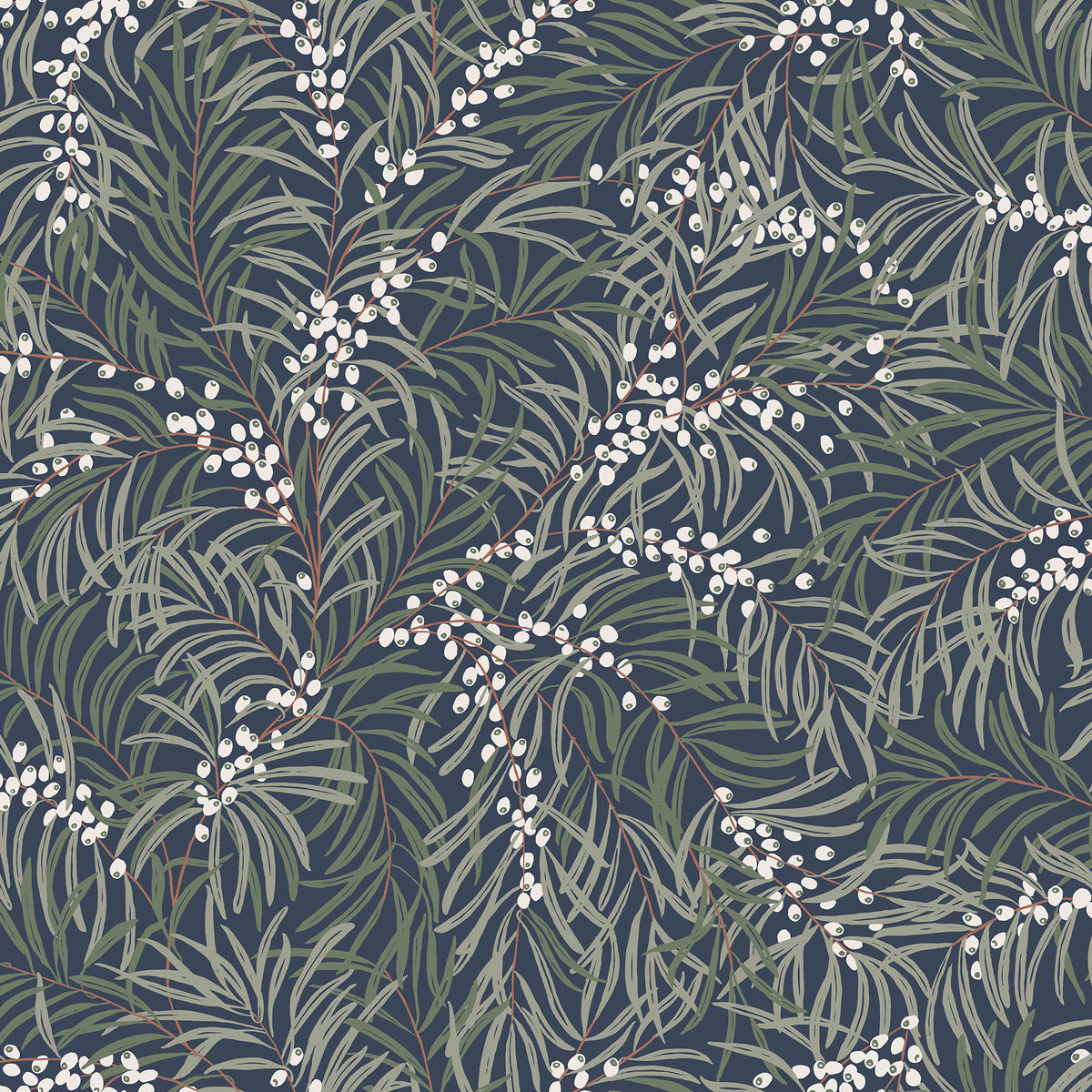 Sandberg Idun Classic Blue S10208 – Tapetenmuster