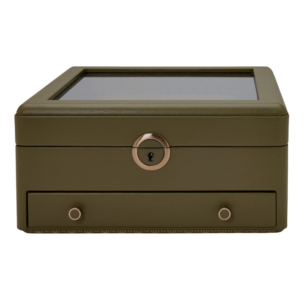WOLF 1834 – Earth Uhrenständer-Box für 2 Uhren – Olivgrün – Art. 190741 – Ansicht 1
