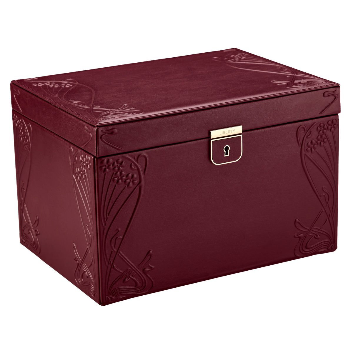 WOLF 1834 – Liberty x WOLF Schmuckbox, groß – Burgunderrot – Art. 381027 – Ansicht 2