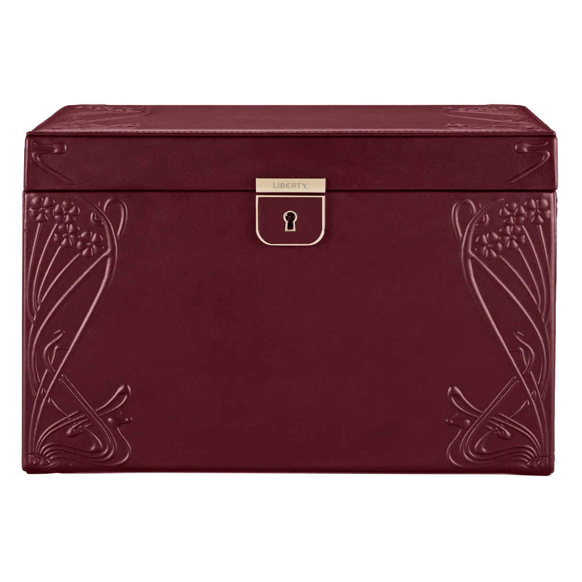 WOLF 1834 – Liberty x WOLF Schmuckbox, groß – Burgunderrot – Art. 381027 – Ansicht 1