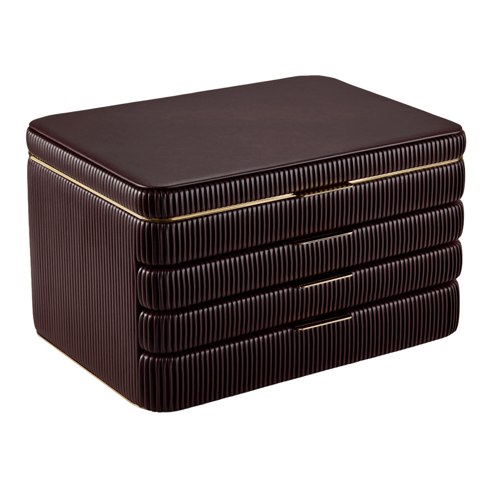 WOLF 1834 – Bella Schmuckschrank mit 3 Schubladen – Bordeaux – Art. 789926 – Ansicht 2