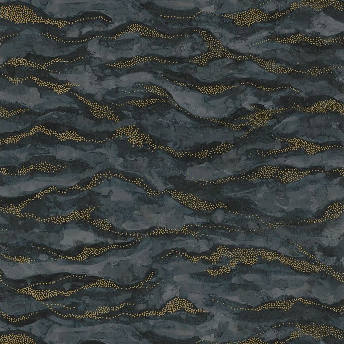 Casamance Tapete Sohar Noir/Doré (75402140)