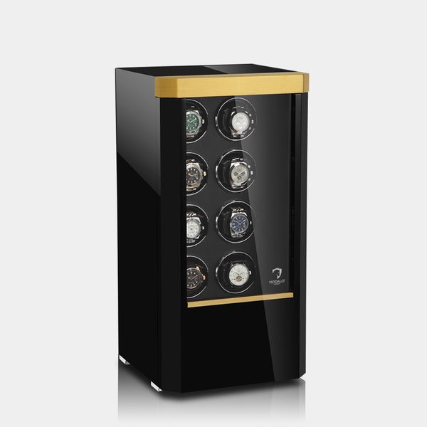 Modalo - ROYAL watch winder for 8 watches - black gold