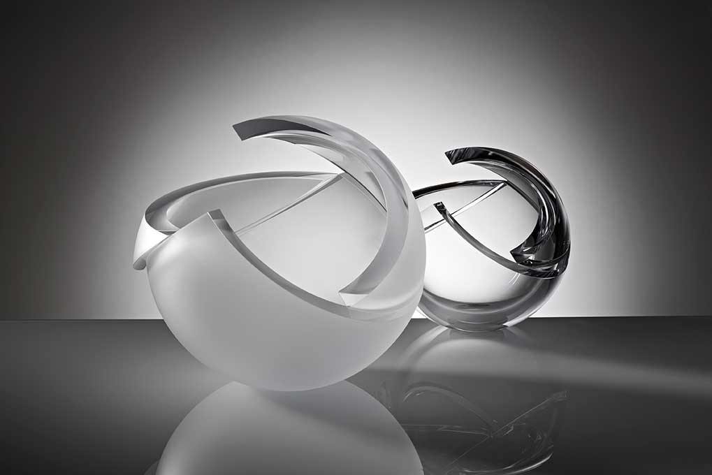 Anna Torfs - Armadillo Sphere Tisch Accessoire - Vase-Tisch Accessoires-Anna Torfs-small-Crystal-Clear-TOJU Interior