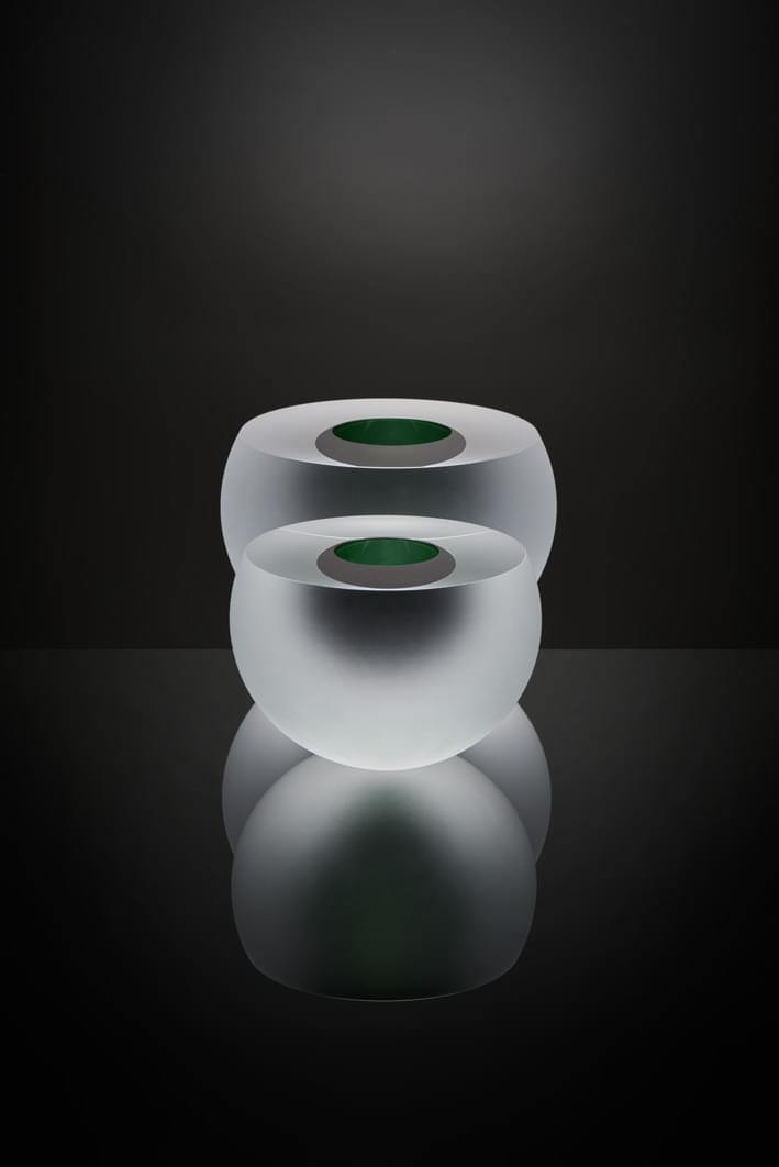 Anna Torfs - Double Bubble Solo Tisch accessoire - Schale-Tisch Accessoires-Anna Torfs-small-Green-TOJU Interior