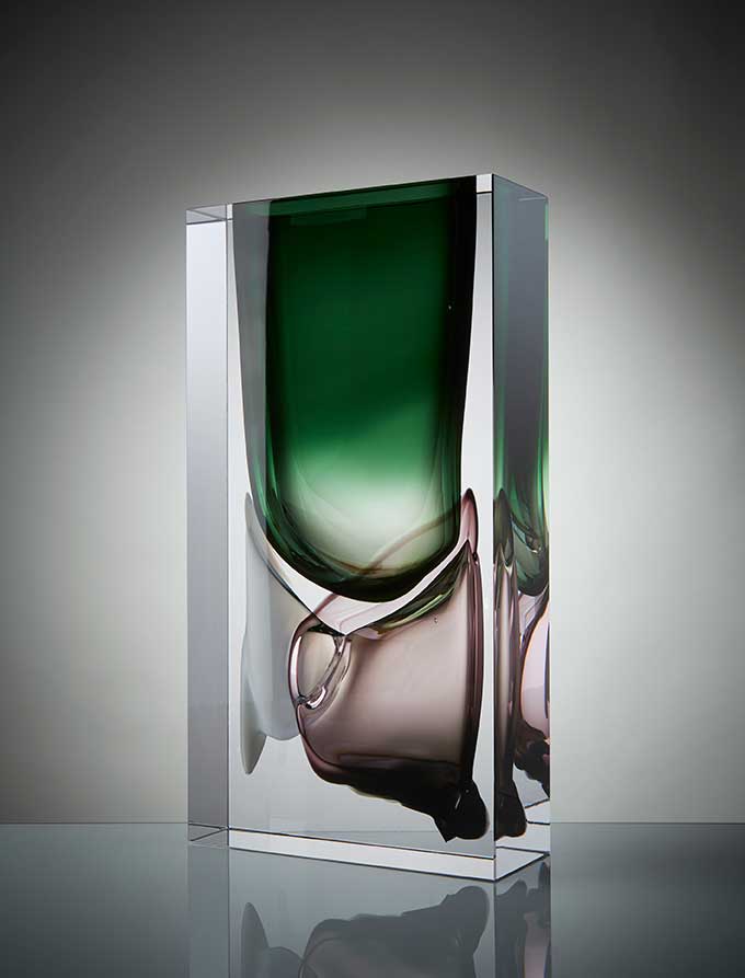 Anna Torfs - Moments Vase-Vase-Anna Torfs-high-green/aubergine-TOJU Interior
