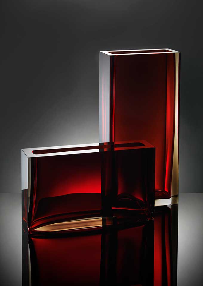 Anna Torfs - Traam Vase-Vase-Anna Torfs-low-smokey red-TOJU Interior