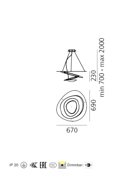 Artemide - Hängeleuchte Pirce Mini Suspension LED-Leuchten-Artemide-TOJU Interior