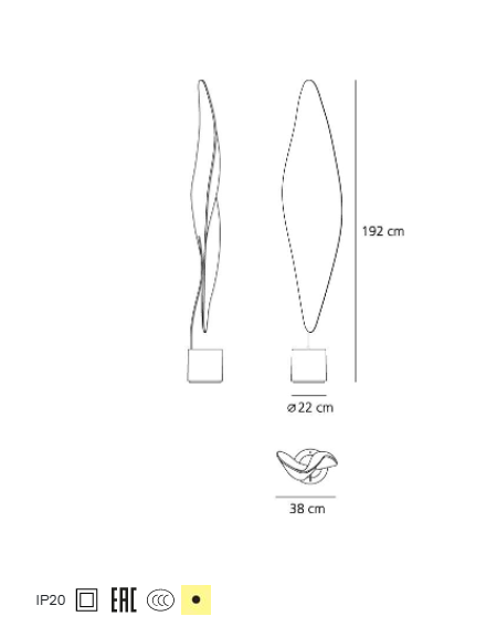 Artemide - Stehleuchte Cosmic Leaf-Leuchten-Artemide-TOJU Interior
