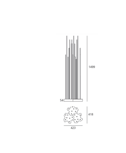 Artemide - Stehleuchte Outdoor Reeds-Leuchten-Artemide-TOJU Interior