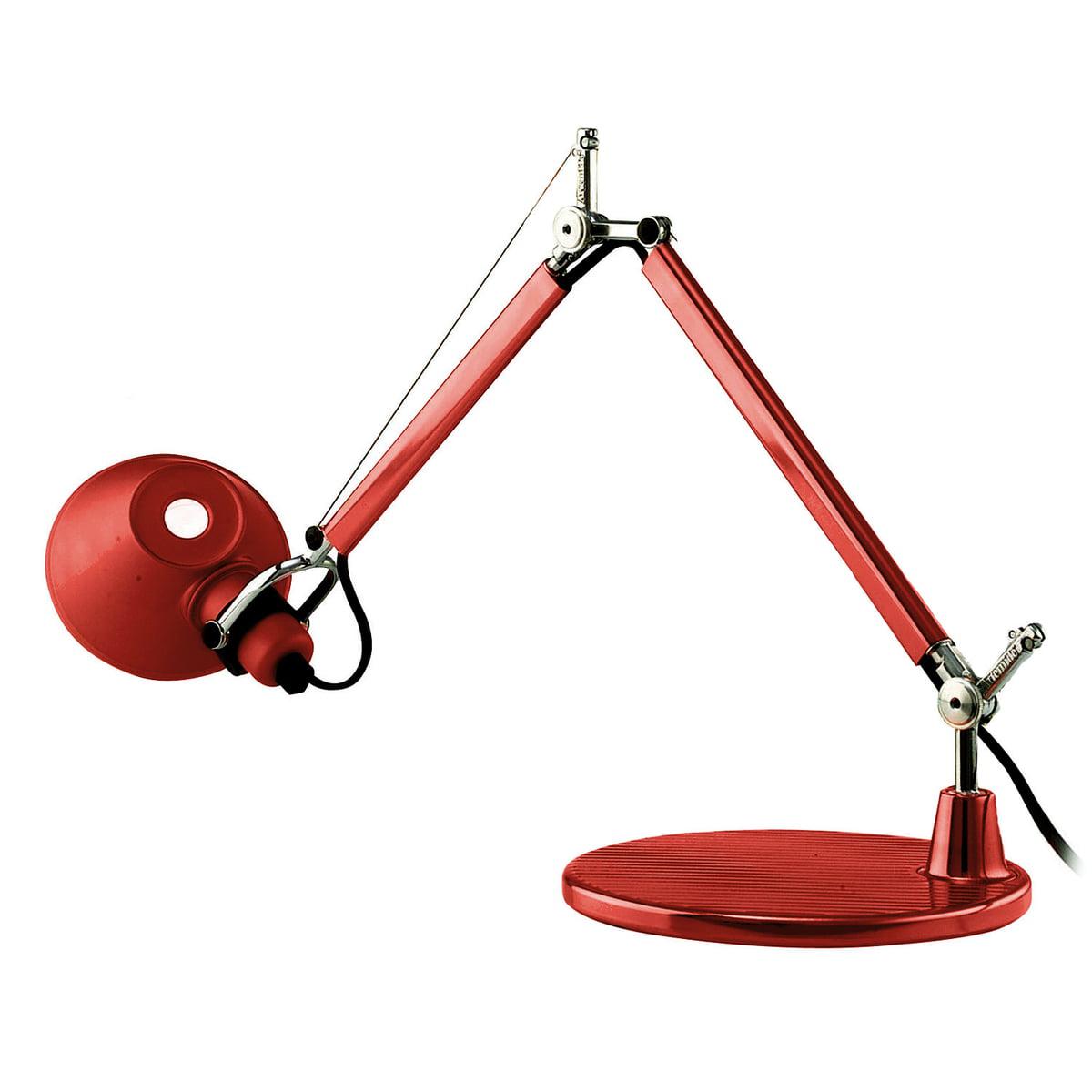 Artemide - Tischleuchte Tolomeo Micro-Leuchten-Artemide-Rot-TOJU Interior