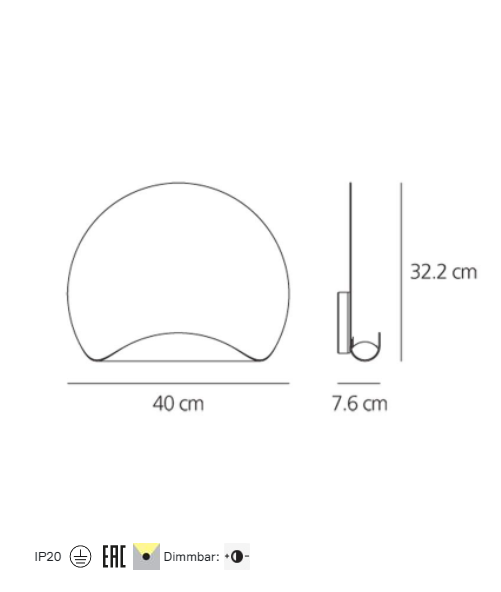 Artemide - Wandleuchte Dinarco-Leuchten-Artemide-TOJU Interior