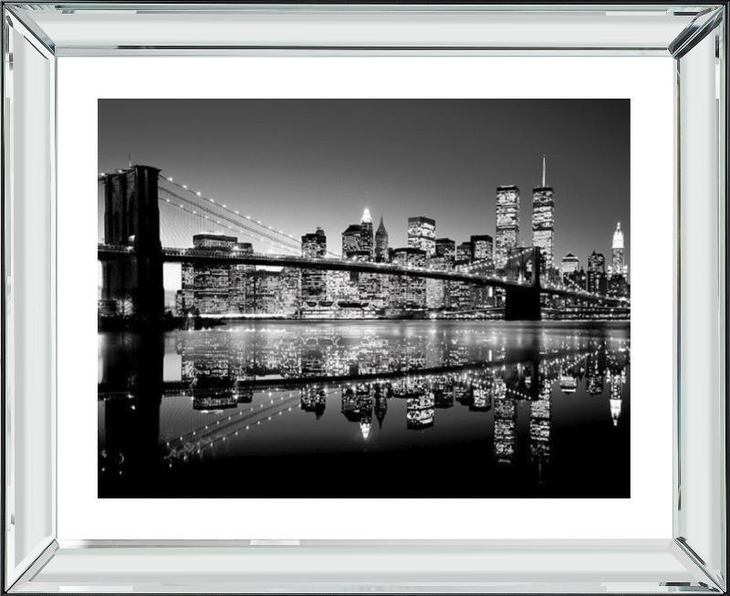Brookpace Fine Art - Brooklyn Bridge-Wandbild-Brookpace Lascelles-Manhattan / Spiegelrahmen-TOJU Interior